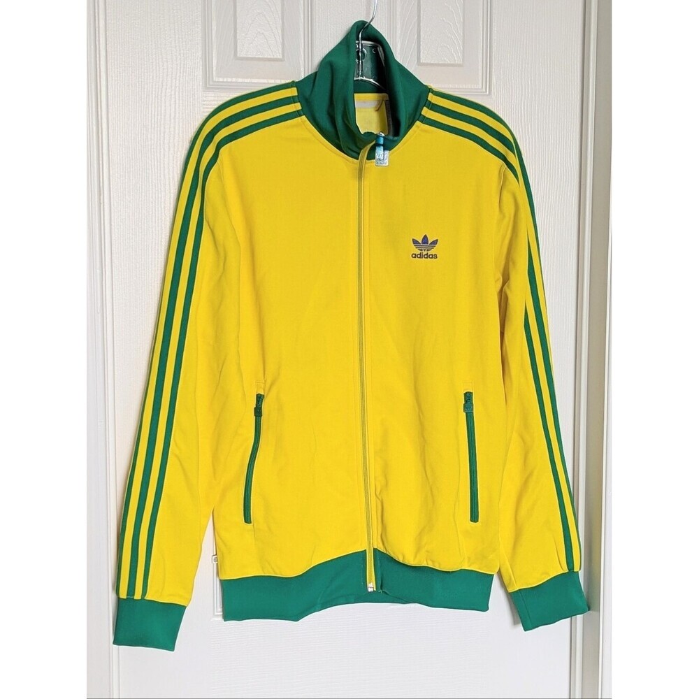 NWT Adidas Originals Men's (Size M) FB Nations Brazil Zip-Front Track Jacket
